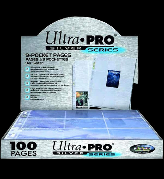 Ultra Pro - Confezione 100 Fogli a 9 tasche Silver