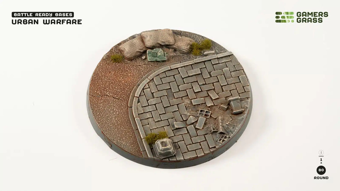 Urban Warfare Bases, Round 80mm (x1)