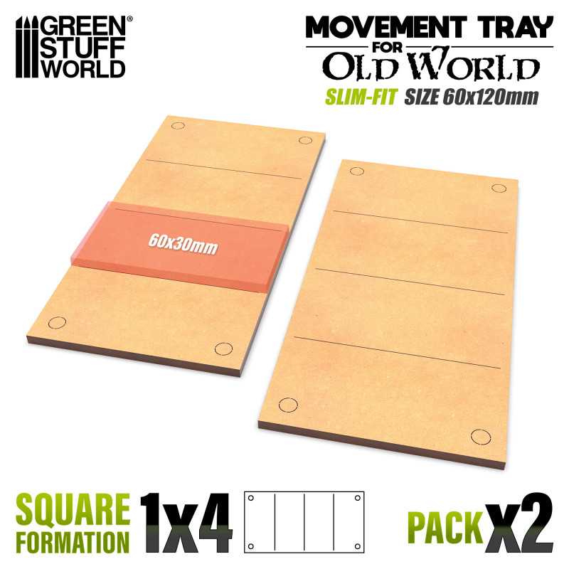 Vassoi di Movimento MDF - Slimfit 120x60mm
